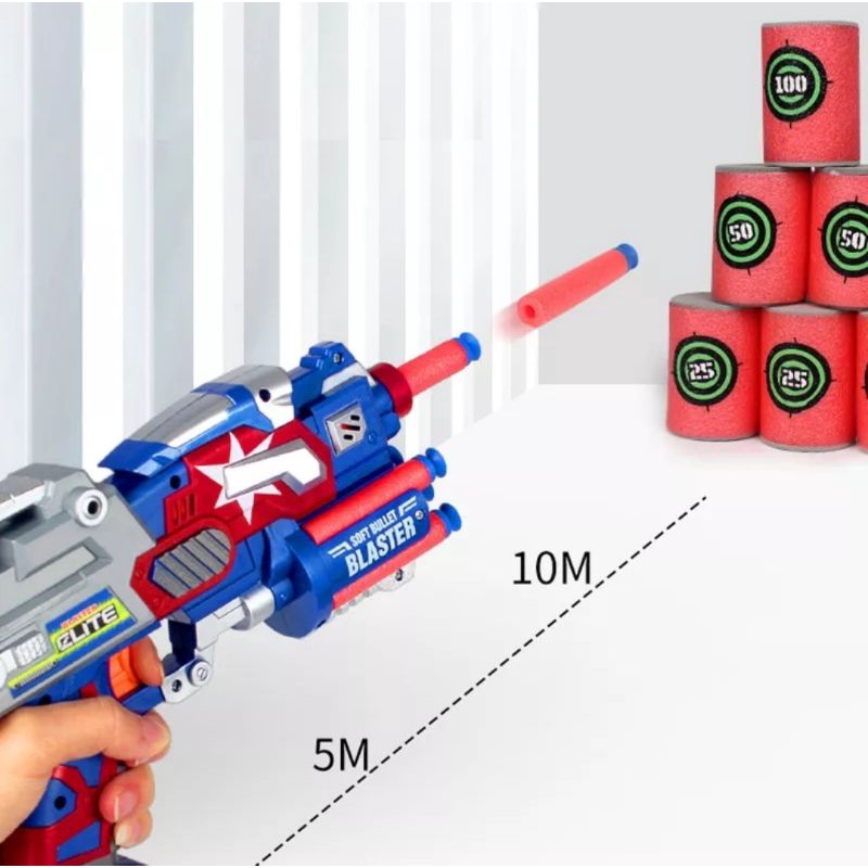 Mainan Pistol Tembakan Soft Gun dengan Peluru Busa mainan Kesukaan Anak-anak