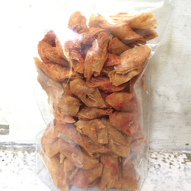 

Keripik Kulit Lumpia enak renyah / Original / balado / Pedas asin