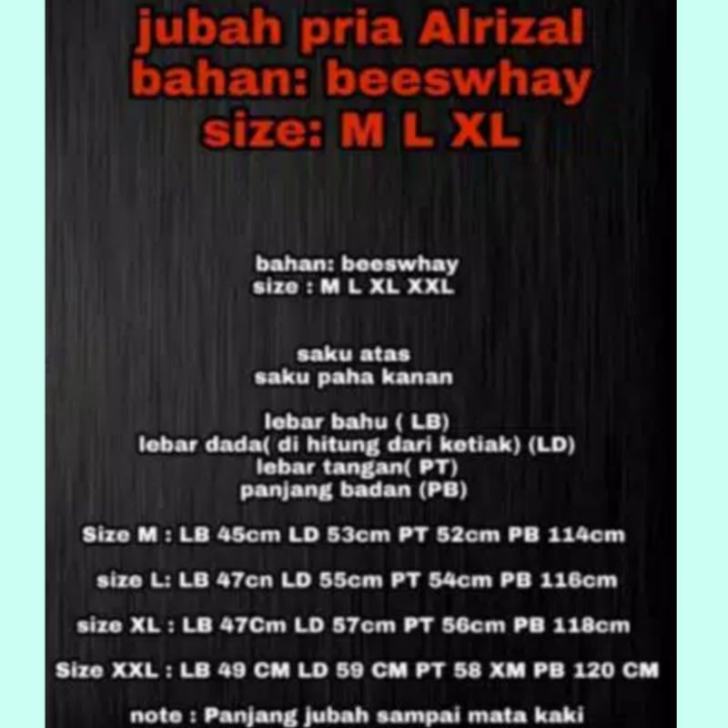 JUBAH PRIA ANAK TANGGUNG - DEWASA TERBARU *COD√