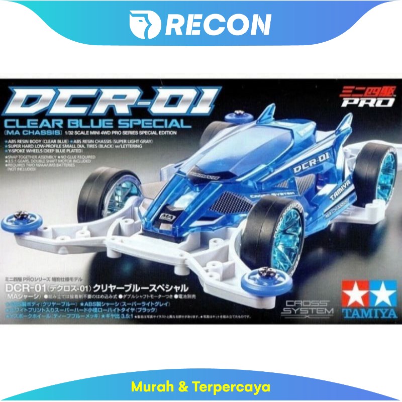 TAMIYA DCR-01 CLEAR BLUE SPECIAL ORIGINAL ORI MINI 4WD 95500 STB TK