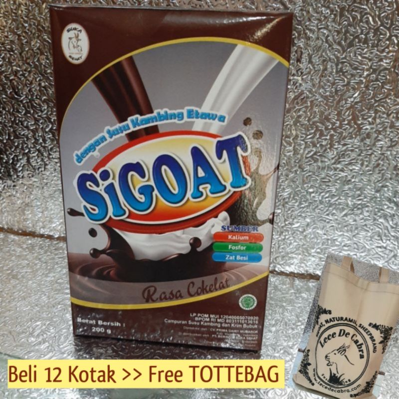 

Susu kambing etawa SIGOAT Rasa Cokelat ( Expired 2025)