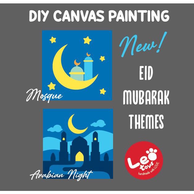 

seasonal themes DIY melukis kanvas canvas painting kit paint by leo