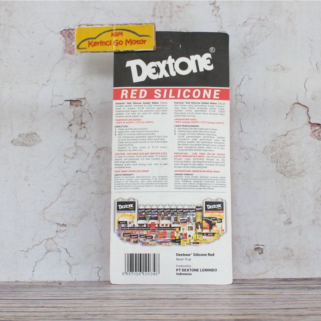 DEXTONE RED SILICONE 70gr HIGH TEMP RTV GASKET MARKER TYPE 650