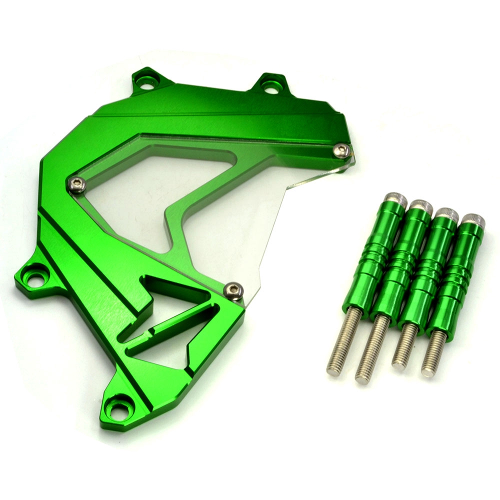 Cover Pelindung Sprocket Mesin Depan Motor Kawasaki Z800 Z750 2013-2016-green