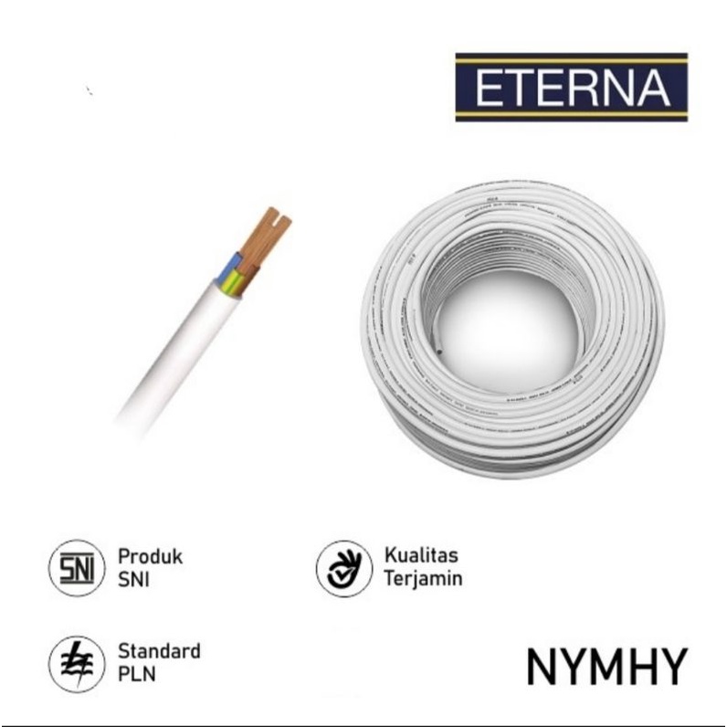 Kabel Listrik Eterna NYMHY 2 x 0.75MM - Eterna Kabel