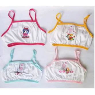 6pcs Mini set Anak SD Tali kecil ABG Polos - Miniset BH Bra kutang Dalaman Lusinan Remaja Kaos Dalam Perempuan