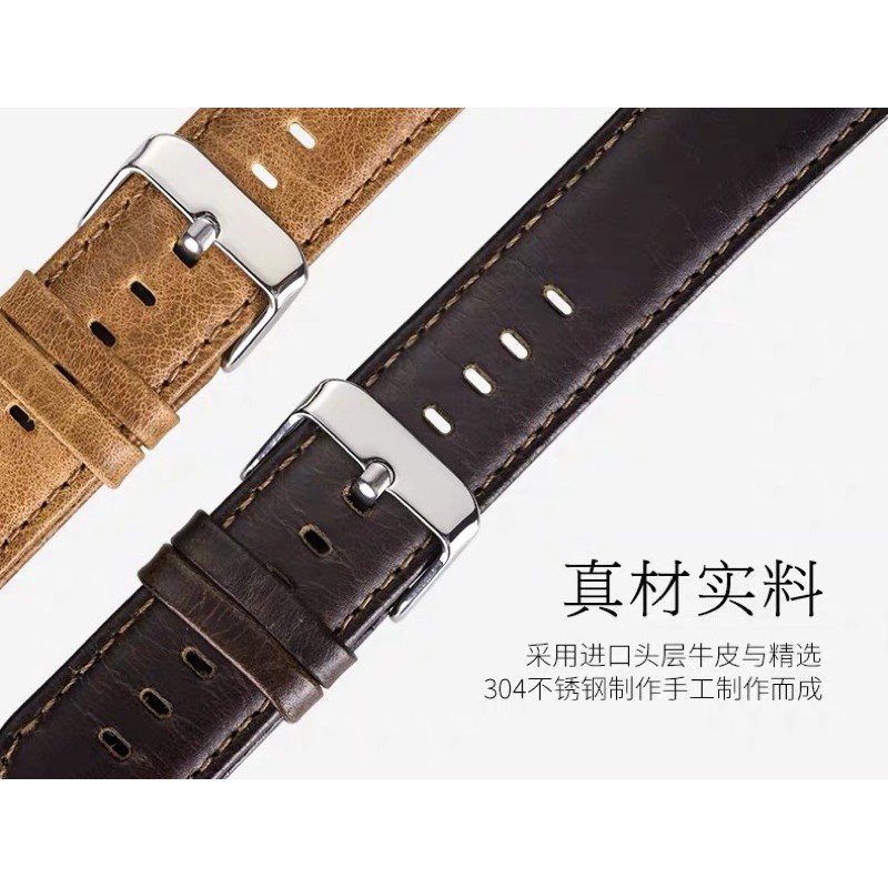 Strap kulit Fitbit Versa 2 1 Lite 23mm tali jam tangan classic 22mm samsung galaxy watch leather old