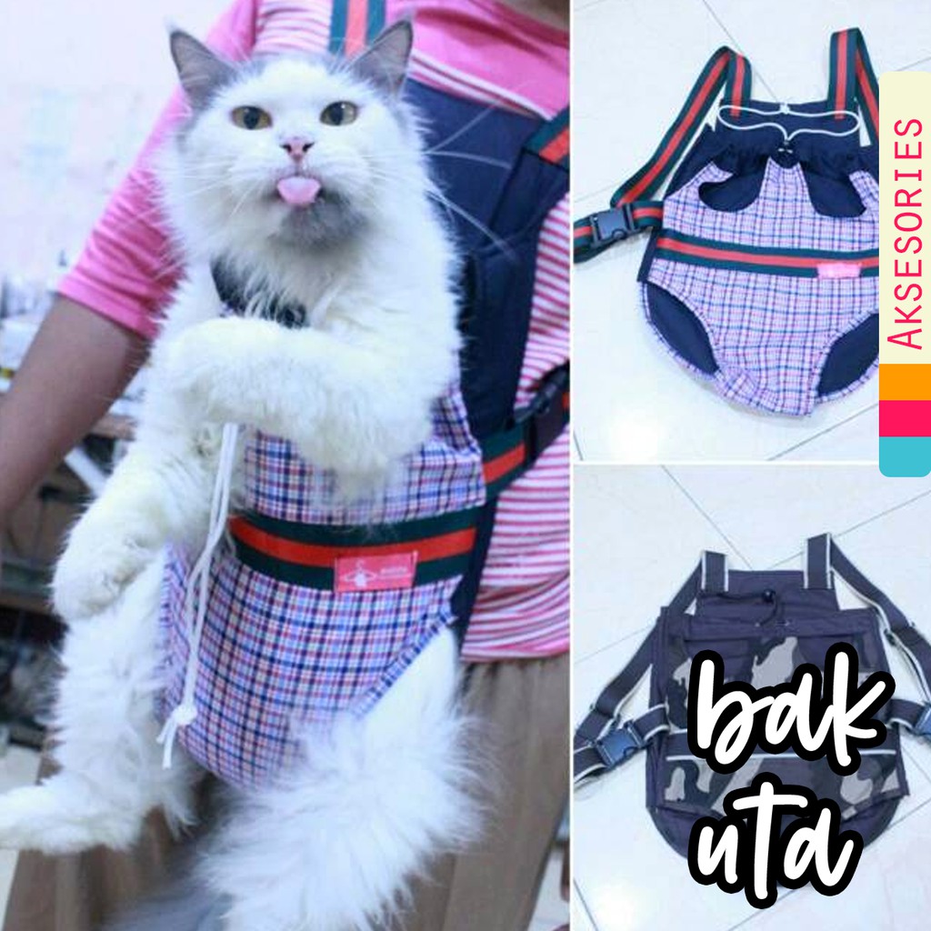 Gendongan untuk hewan peliharaan kucing dan anjing size S M L XL