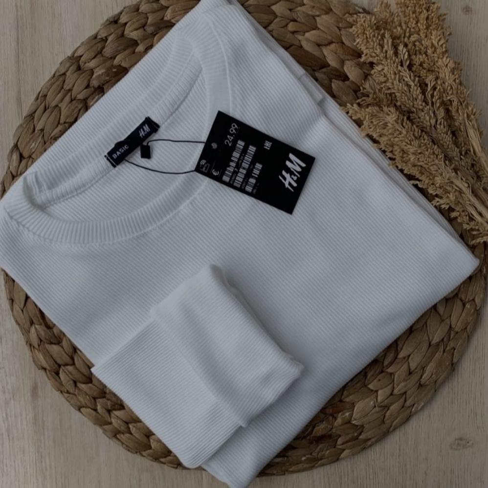 Kaos Rajut Wanita - Baju Rajut Wanita Rib Premium Lengan Panjang - Sweater Rajut Lengan Panjang