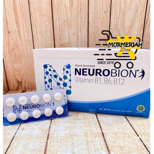 NEUROBION PUTIH Strip isi 10 Tablet - Untuk Kesemutan, Kebas Vitamin B1 B6 B12