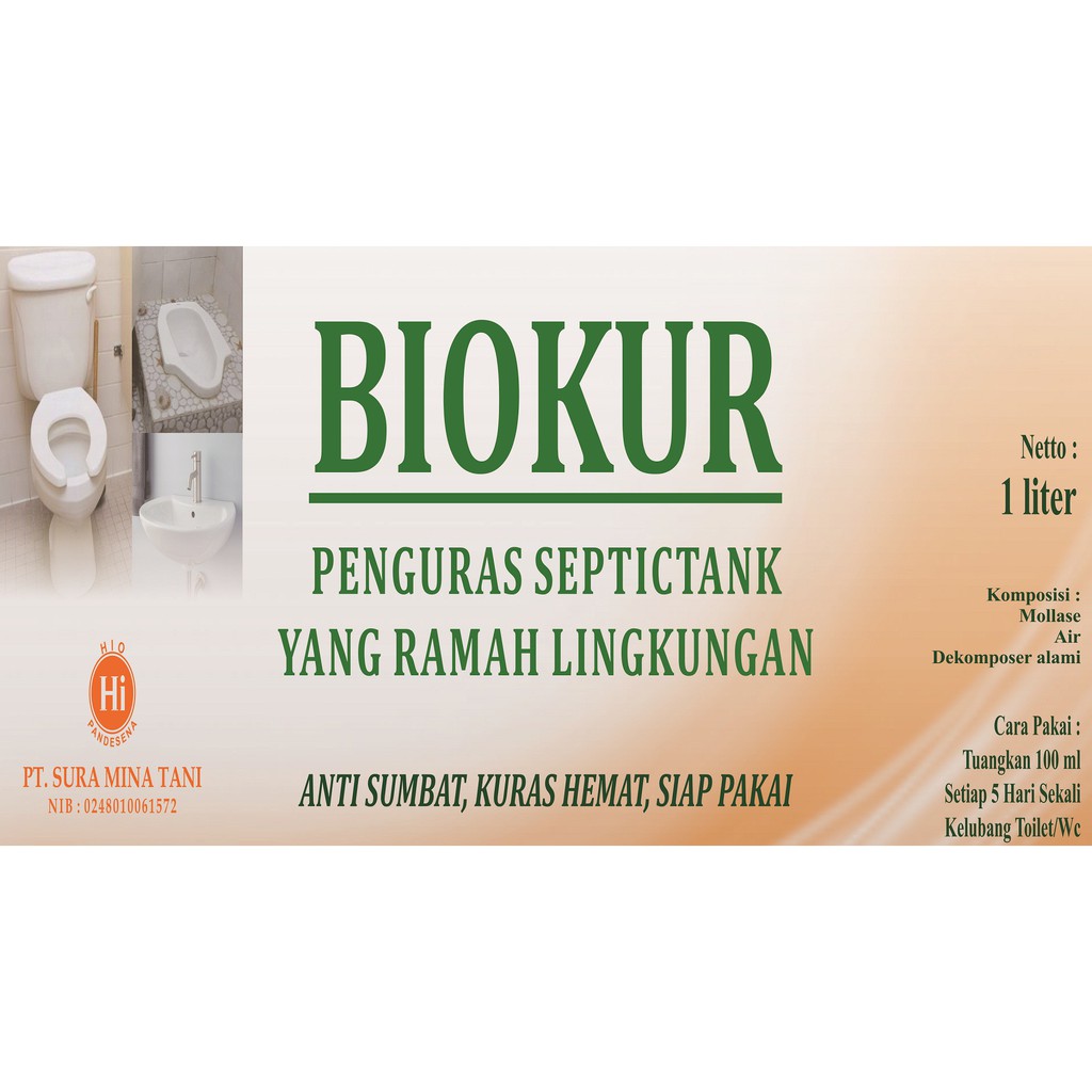 

BiOKUR Penguras praktis WC/septictank dan saluran pembuangan/limbah