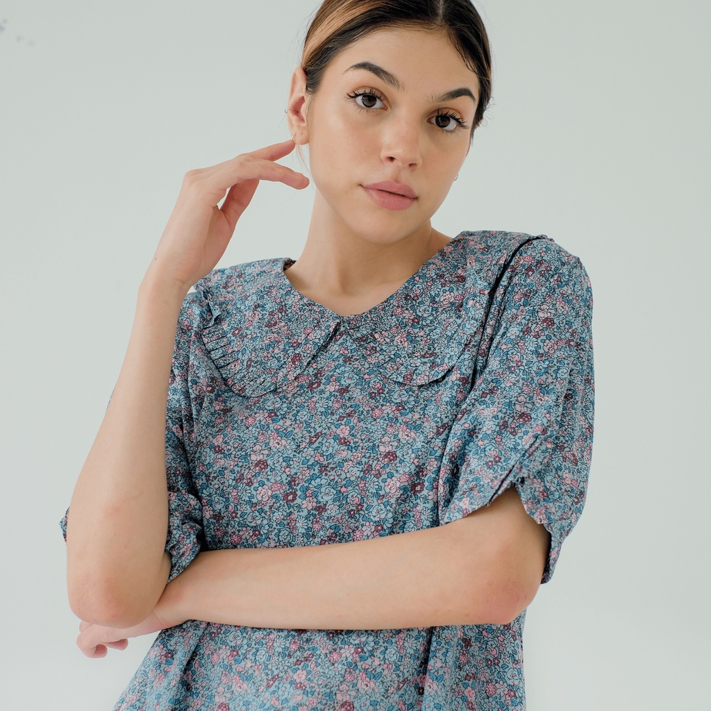 ADJANI - ELAYNE FLOWER TOP - ATASAN WANITA BUNGA