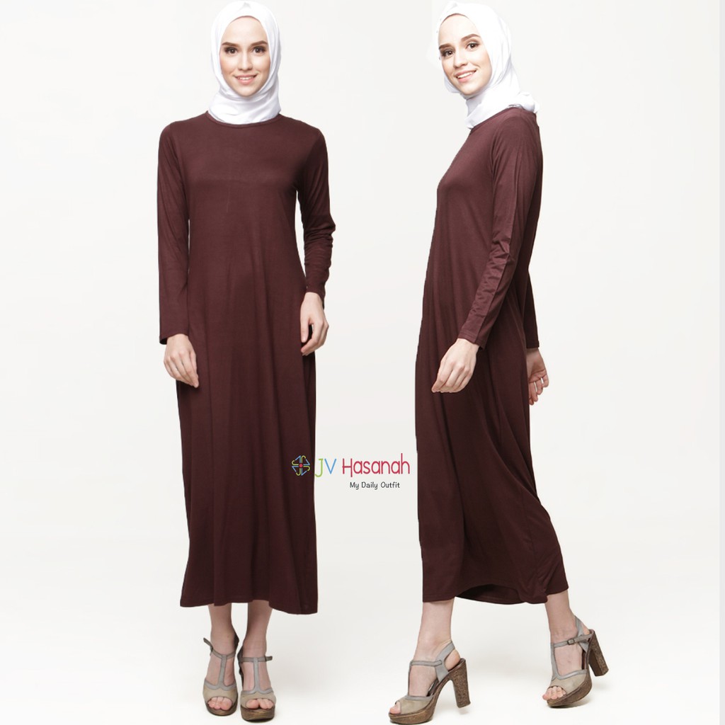 JV Hasanah Alanza Manset Gamis Brown