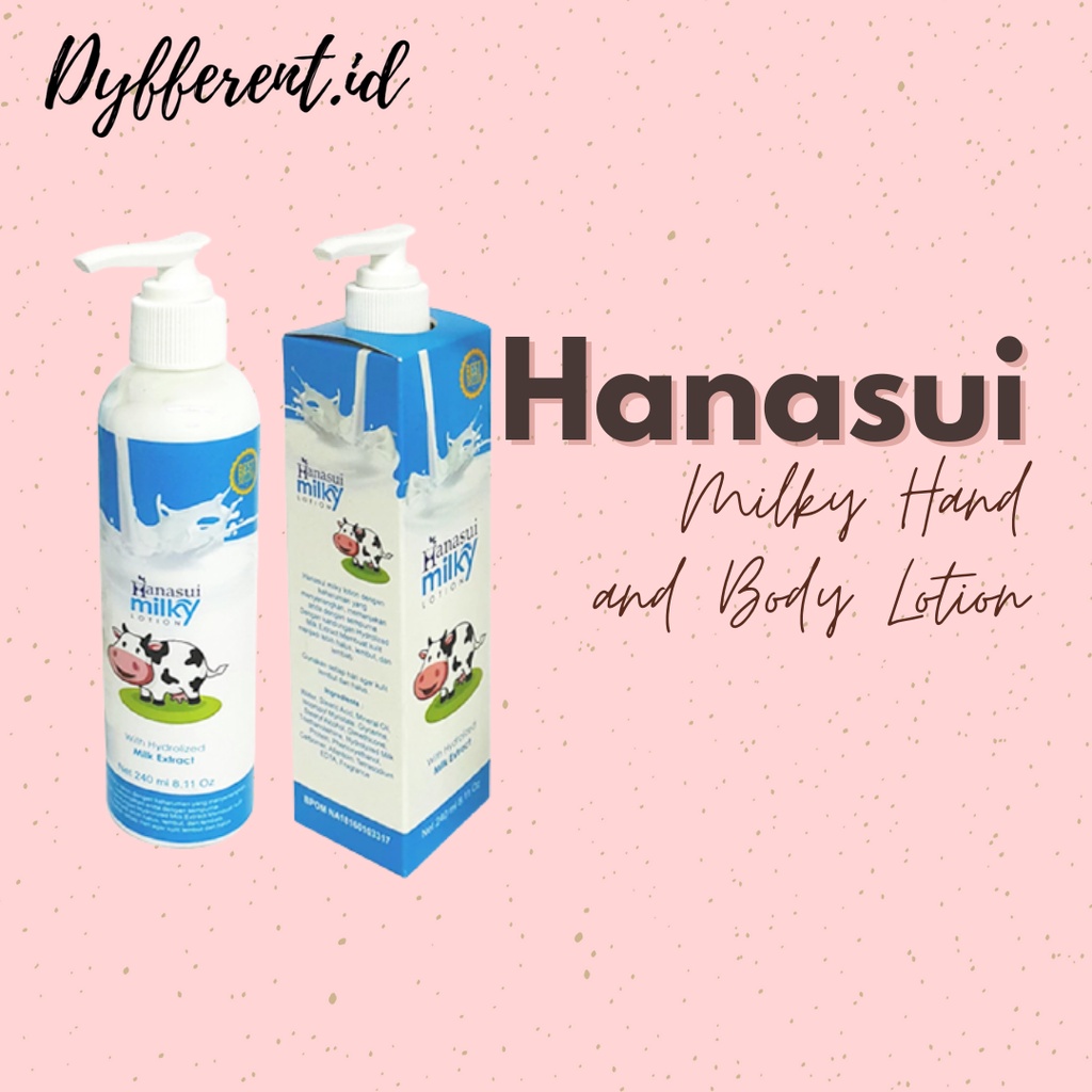 Jual Hanasui Milky Hand and Body Lotion 240ml Shopee Indonesia
