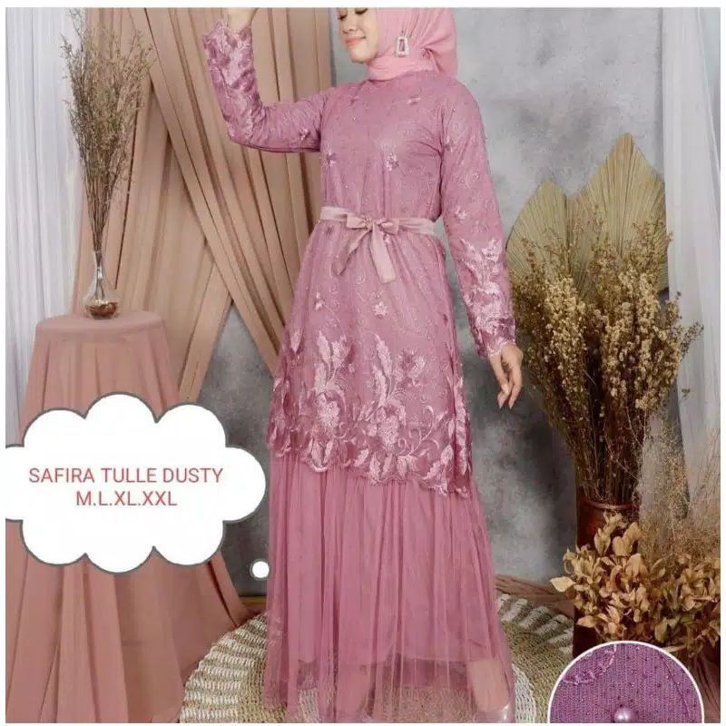 Safira Tulle brukat modern