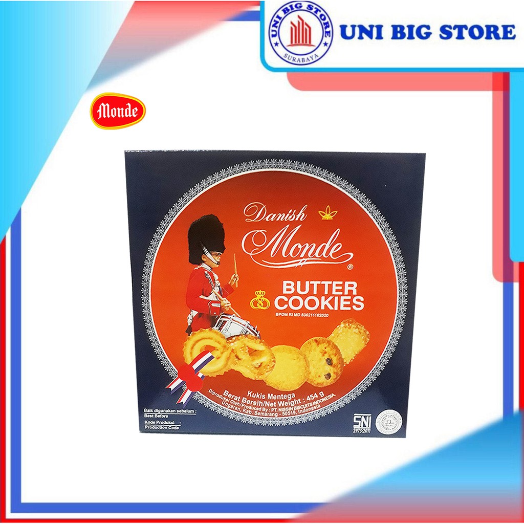 

Danish Monde Butter Cookies 454 gr BIscuits TIN Kaleng Kecil