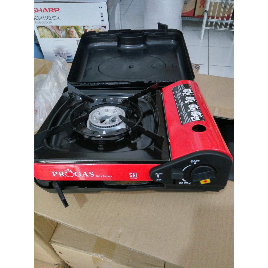 NEW KOMPOR GAS PORTABLE PROGAS 2IN1 SNI ORIGINAL LIMITED