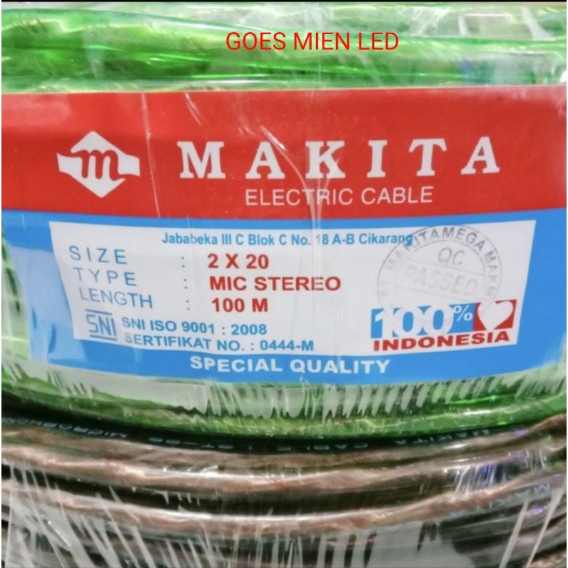 kabel mic stereo makita 2x20