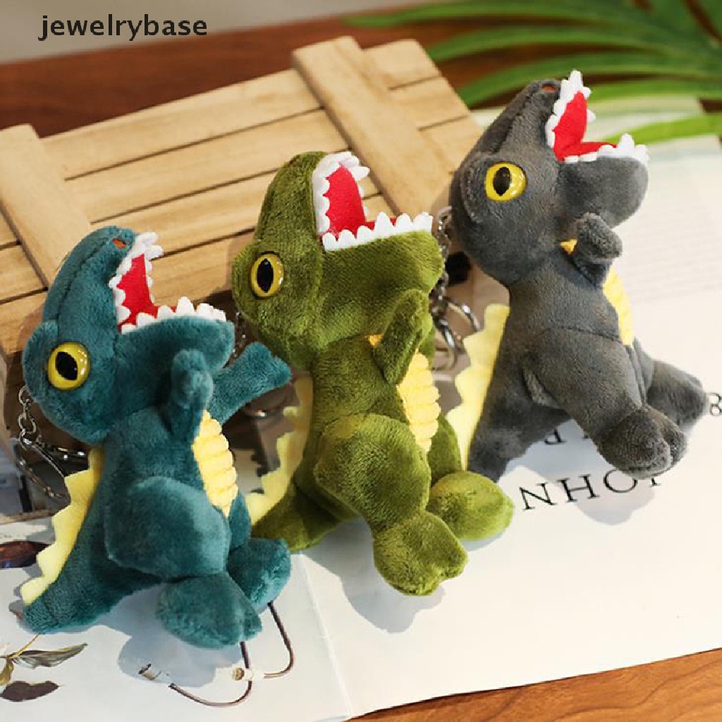 (jewelrybase) Gantungan Kunci Boneka T-Rex Bahan Plush Ukuran 14CM