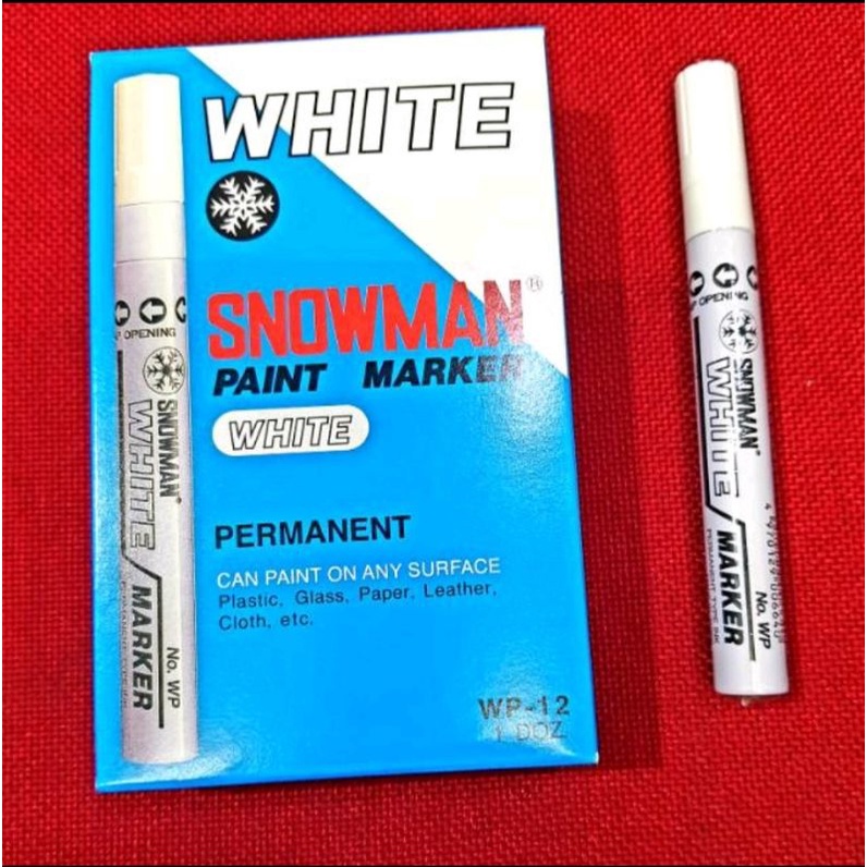 

Spidol Snowman Putih / Paint Marker White WP-12 Besar