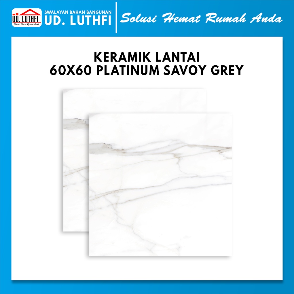 Keramik Lantai 60x60 Platinum Savoy Grey