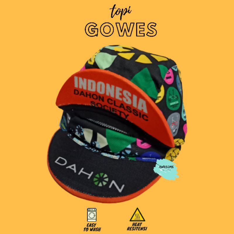 Topi Sepeda / Topi Gowes / Cycling Cap Topi Sepeda Lipat Gowes