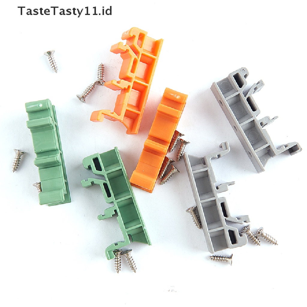 【TasteTasty】 PCB 25mm DIN Rail Mounting Adapter Circuit Board Bracket Holder Carrier Clips .