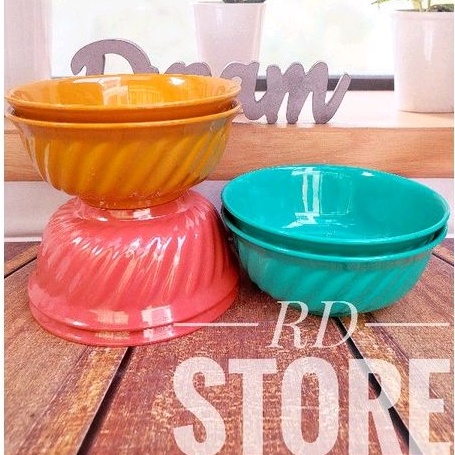 PROMO 3.PCS MANGKOK ULIR POLOS MELAMINE WARE