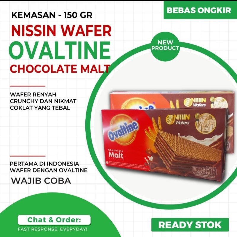 Nissin Ovaltine Wafer - Chocolate Malt