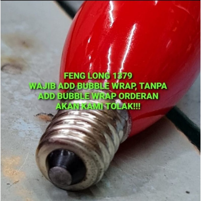 Bohlam Lampu Puja Merah Cabe E14 Non Led