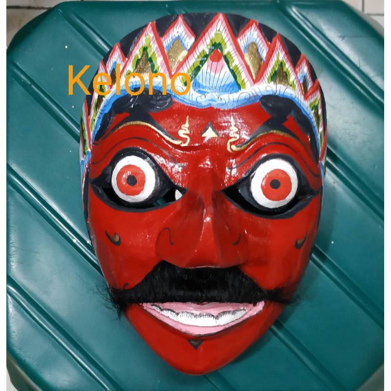 Topeng Tari Kelono - Aksesoris Tari Topeng Klono