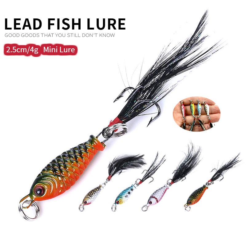 HENGJIA 16pcs lead jigs fishing lure outdoor memancing umpan pancing swimbait alat tangkap tackle