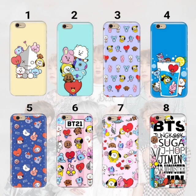 HARD CASE BT21 XIAOMI REDMI / NOTE 1 2 3 3s 4 4a 5 5a 5+ 6 6a 7 7a 8 8a