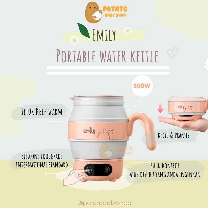 Emily Portable Water Kettle / Teko Listrik