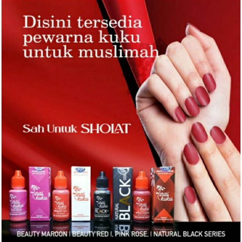 (PROMO)Inai kuku Muslimah Halal / Kutek muslimah / AGEN RESMI/INAI KUKU ORIGINAL