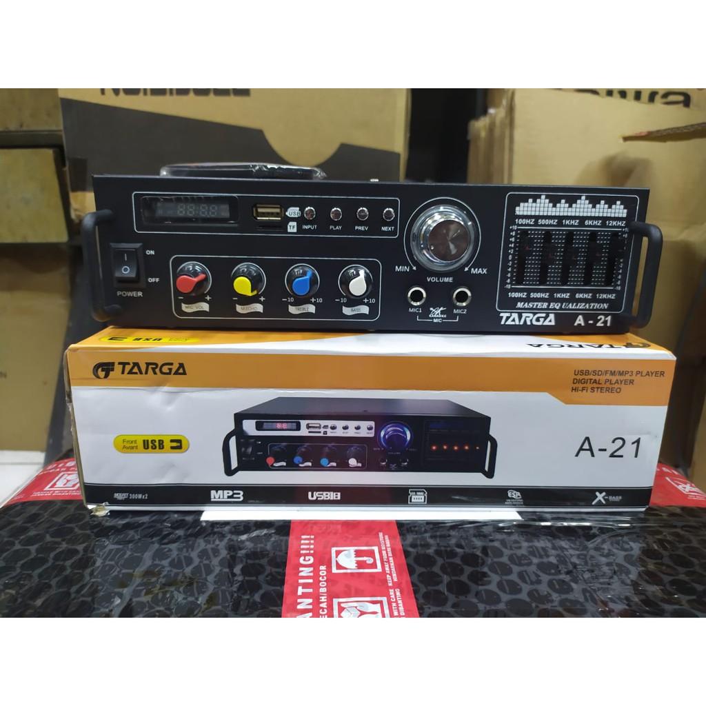 Ampli Targa A21 Usb mp3, input mic, equalizer