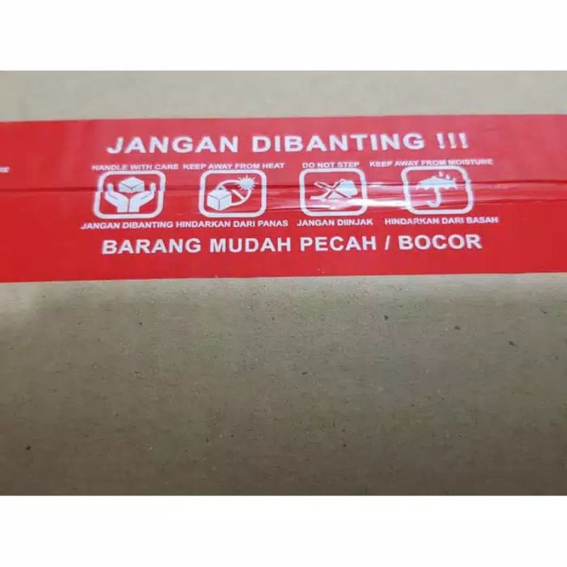 lakban fragile merah solasi fragile merah isolasi fragile merah tape fragile merah