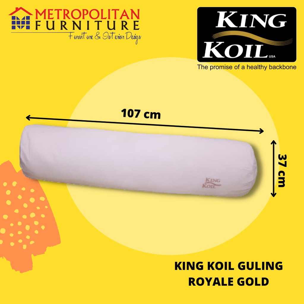 Guling KING KOIL Royale Bolster Polyester Fiberfill KingKoil Ori