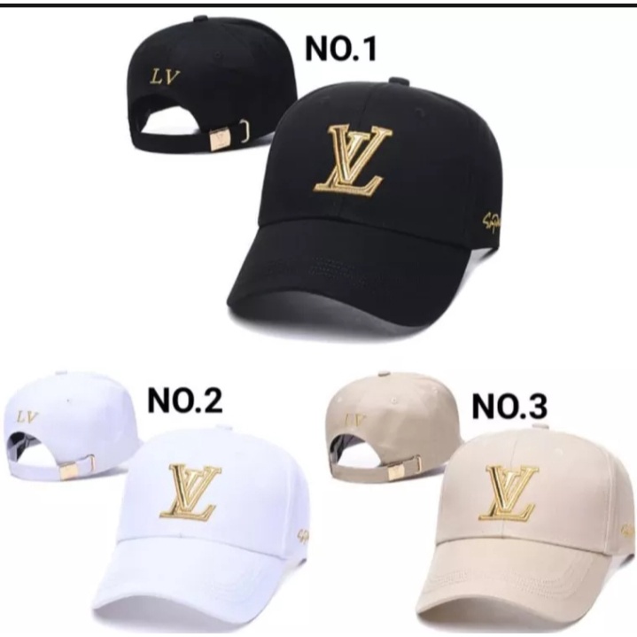 Topi Baseball Distro LV Katun Topi Pria Wanita Terbaru Kekinian