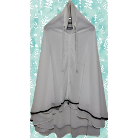 KHIMAR BERGO CERUTY JUMBO 2 LAYER/ KHIMAR ORI YOSARILA