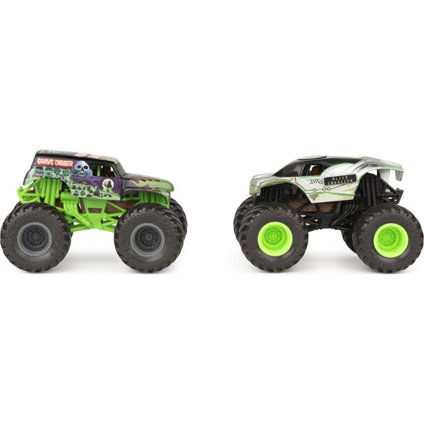 Monster Jam Color Change Grave Digger &amp; Alien Invasion