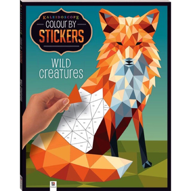 

Kaleidoscope Colour by Stickers WILD CREATURES Mosaic Sticker Book