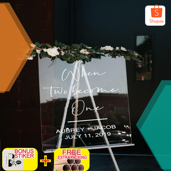 ACRYLIC WEDDING SIGN / WELCOME BOARD / ACRYLIC WELCOME SIGN / SIGNAGE Elegan