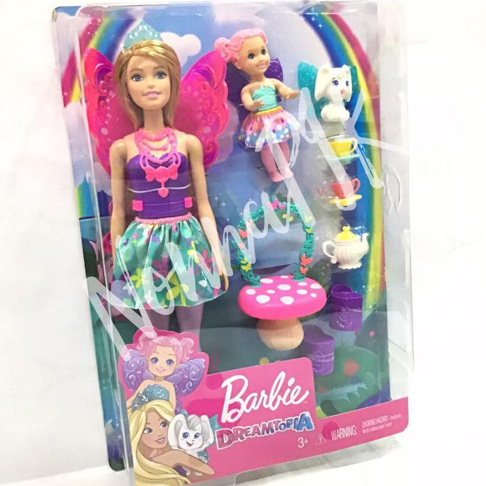 barbie dreamtopia dolls and tea party playset