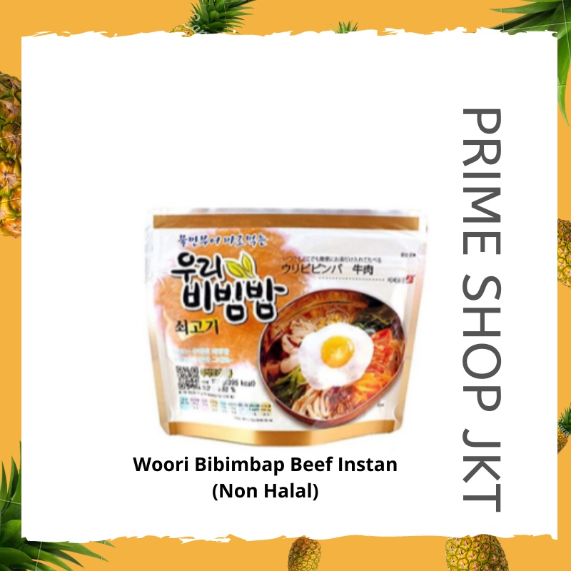 Woori Bibimbap Beef Flavor 100gr Nasi Instan Bibimbab Daging Sapi