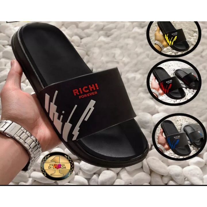 sandal slop pria richi forever murah terbaru