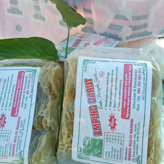 

Emping garut organik