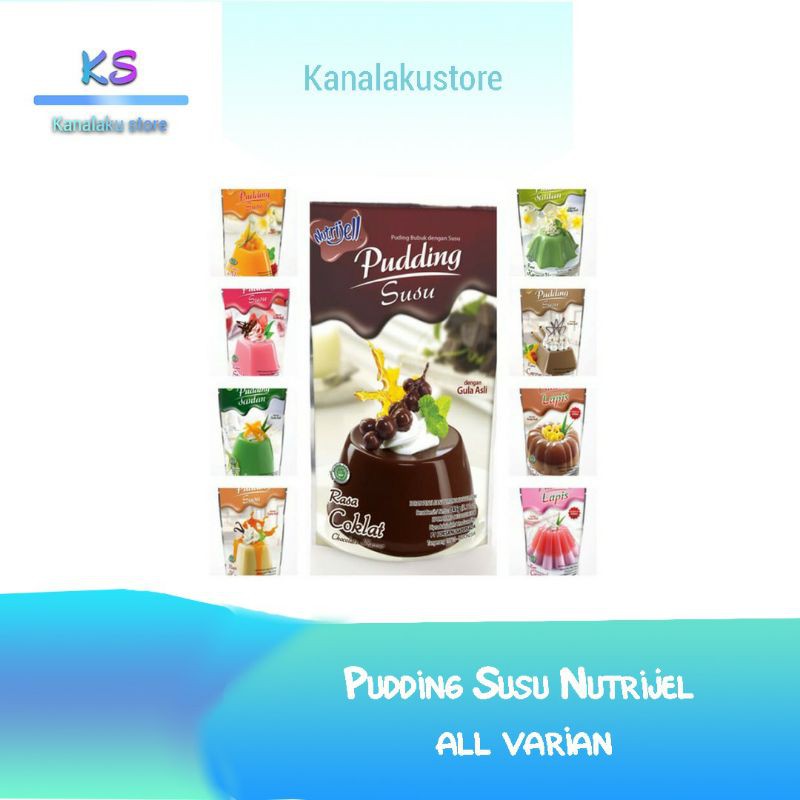 

NUTRIJEL PUDING ,PUDDING SUSU [MANGGA,STOBERY,COKLAT,CAPUCINO,VANILA,DLL ]