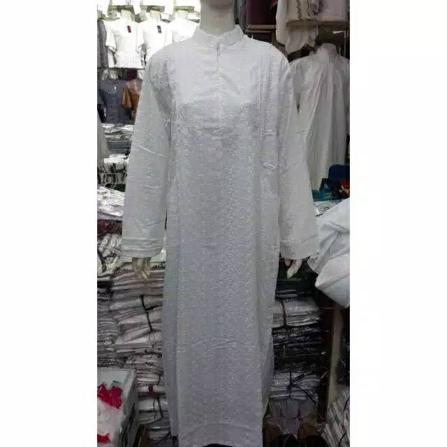 BUSANA MUSLIM GAMIS PUTIH UMROH/BAJU GAMIS/Perlengkapan Haji Umroh