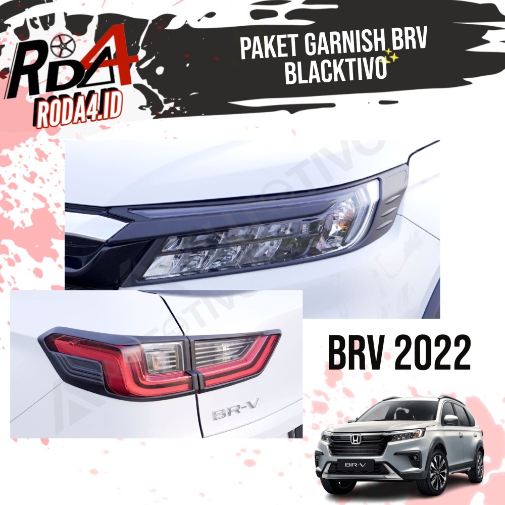 Garnish BRV 2022 Cover Garnis List Lampu Depan Belakang Blacktivo